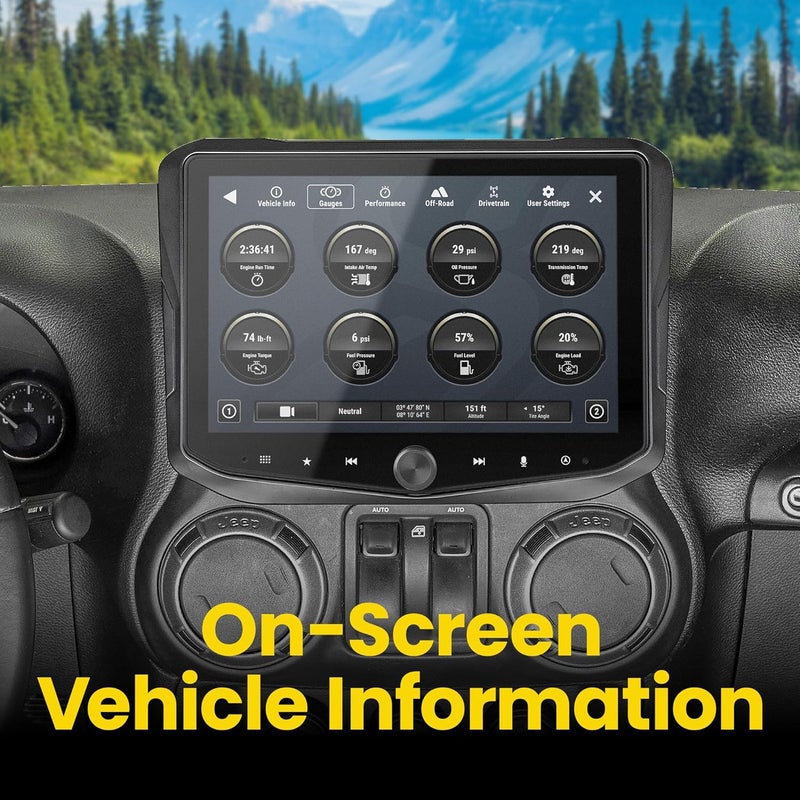 Stinger HORIZON10 10.1" Jeep Wrangler JK (2011-18) Flush Stereo Radio Complete Kit - Image 5