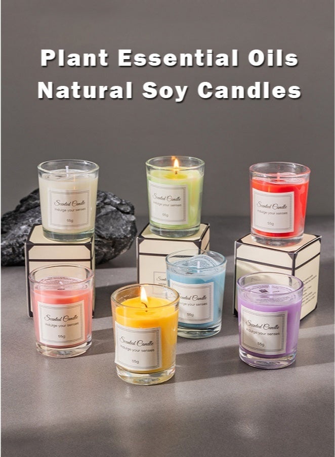 Bukela 3 Pack Scented Candles for Home, Natural Soy for Home Scented,50 Hours Burn Time,Gift for Stress Relief,Meditation, Yoga, Relaxing SPA, Aroma Candle for Men and Women, milky white - Image 4