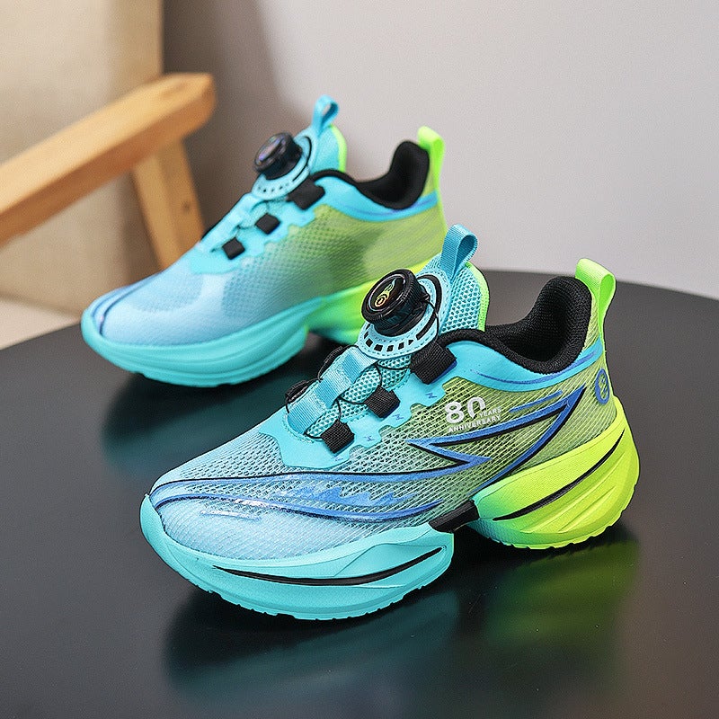 Boys' Spring Mesh Children'S Lightweight Running Sports Basketball Shoes, Popular Model For Older Children - Image 1