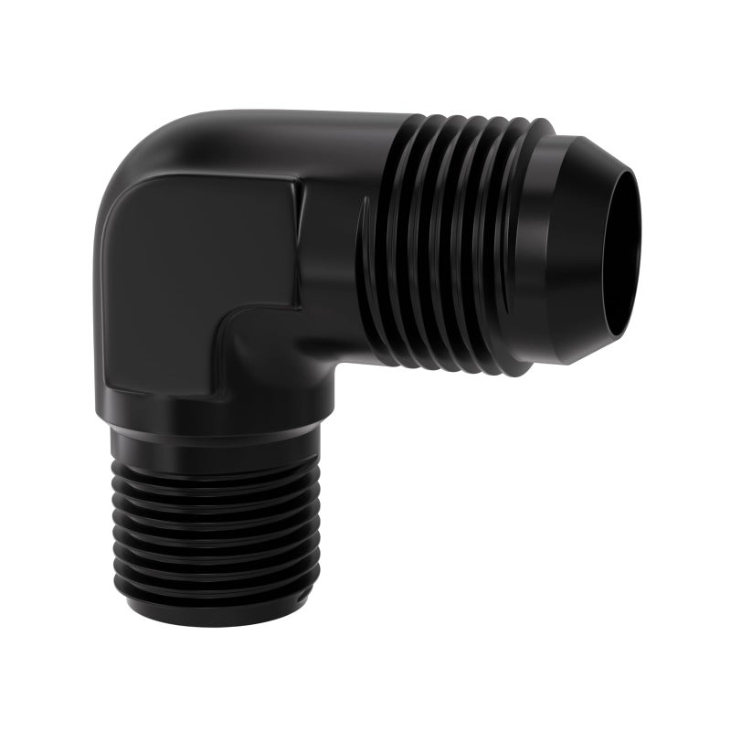 APIELE 8AN to 38 NPT 90 Degree Black Aluminum Male Fitting Adapter YZSTL8AN38NPT90 - Image 2