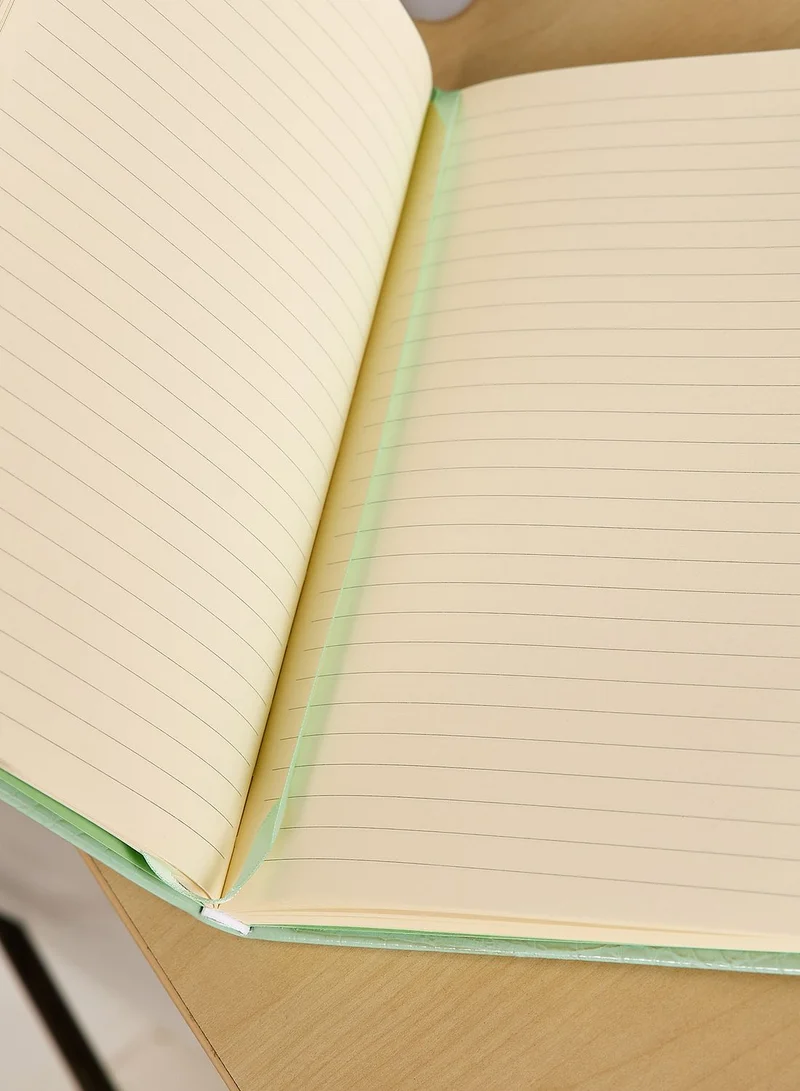 Ted Baker Green Embossed Notebook Sleek Design