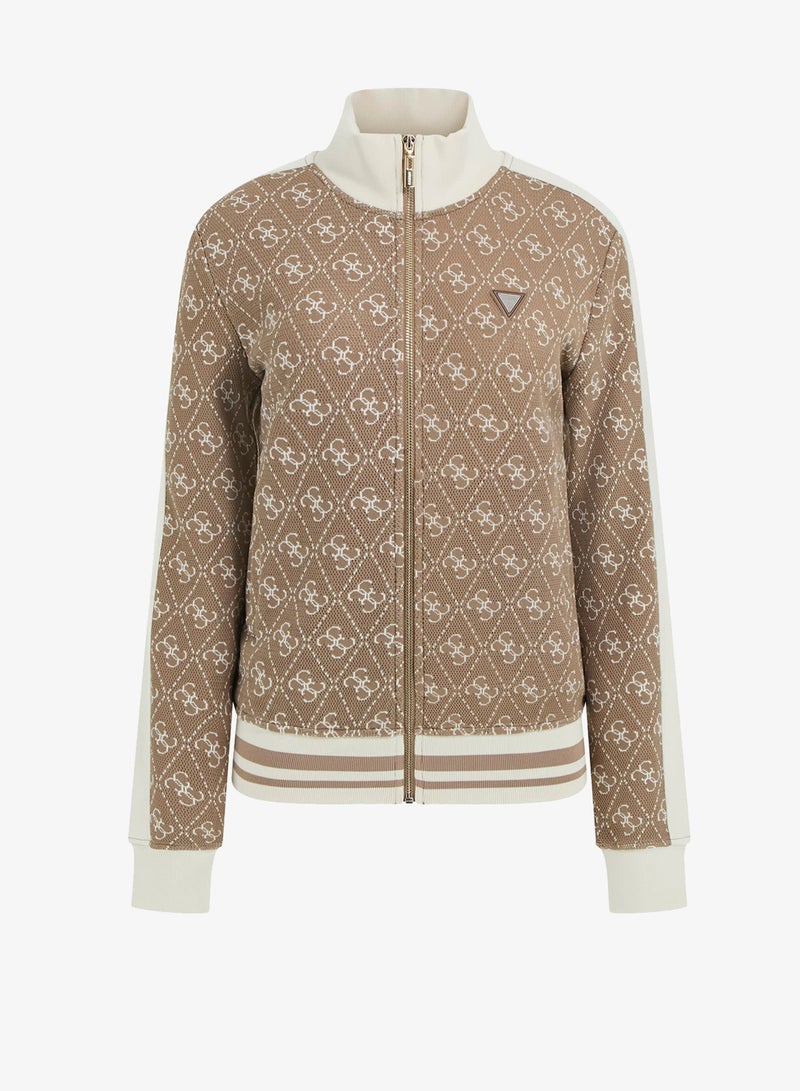 جس جاكيت بسحاب كامل بنقش المعين - Image 5