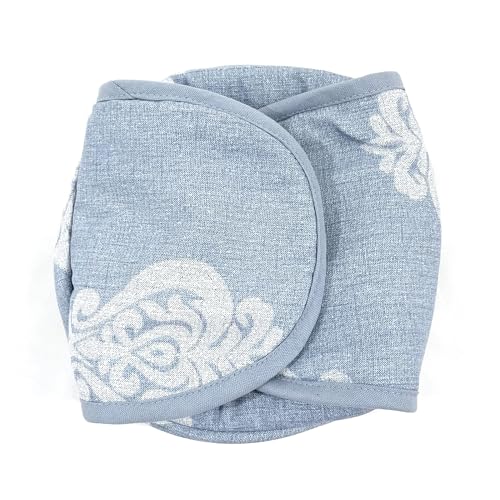 Swayam 100% Cotton Cloth Roti Casserole | Hot Chapati Box | Washable Bread Basket | 22 cm Round Roti Basket | Ethnic Motif Design - Blue - Image 5