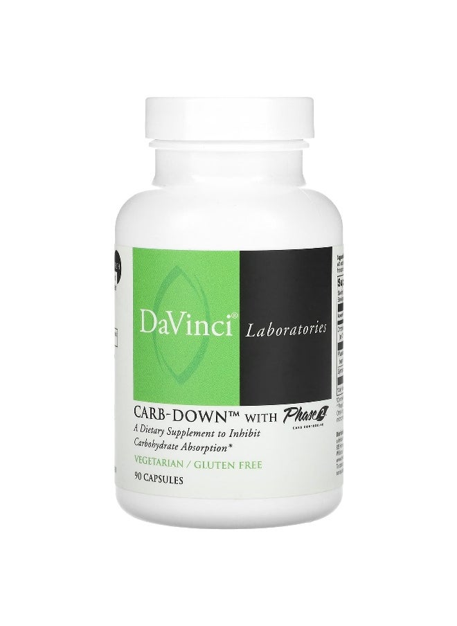 DaVinci Laboratories DaVinci Laboratories, Carb-Down with Phase 2 Carb Controller, 90 Capsules  - Image 1