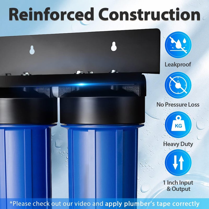 iSpring iSpring 2Stage Whole House Water Filtration System Bundle with Replacement Filter Pack Set Fits WGB22B  - Image 3