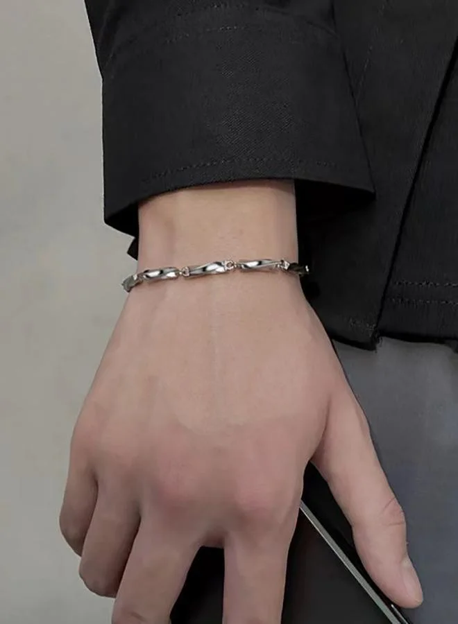 Take Two Silver-Tone Link Bracelet