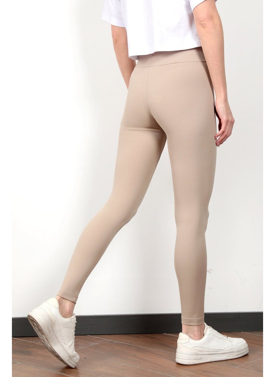 Giysa Recovery Stone Color Women's Camisole Ribbed Sports Yoga Leggings - 4102  - Image 4