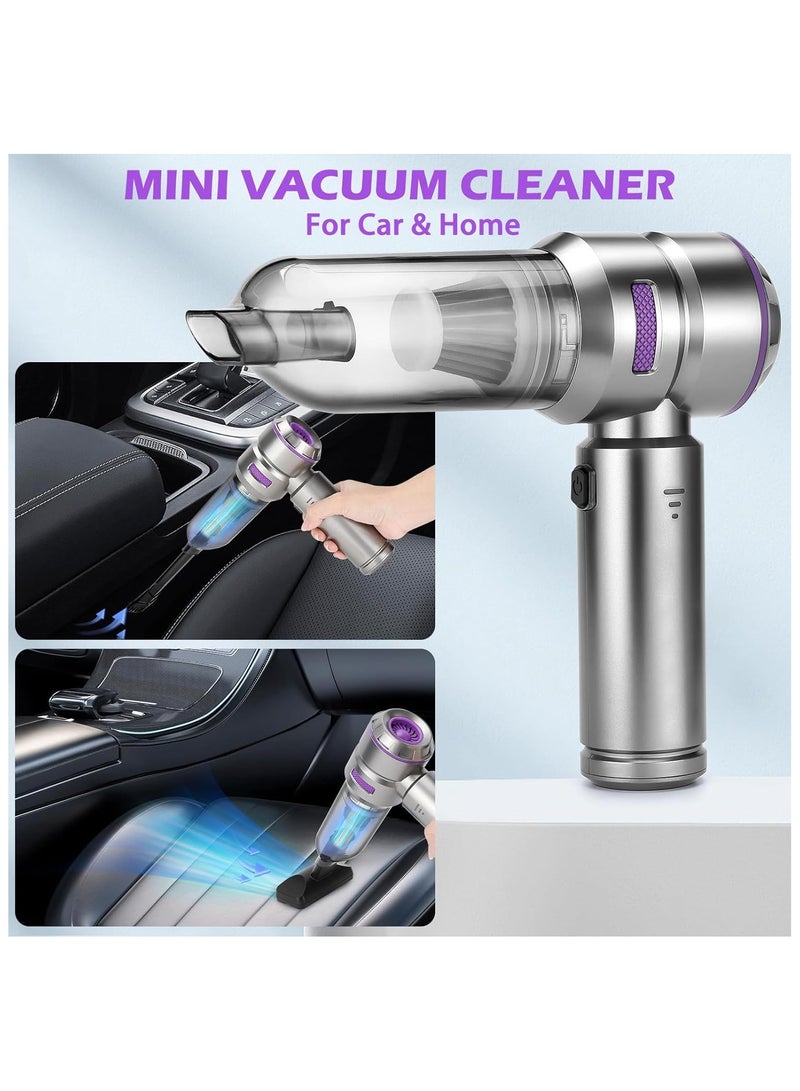 MORTICO Car Vacuum Cleaner,22000 PA High Power Mini Vacuum Cleaner,Rechargeable Handheld Vacuum,Portable Cordless Compressed Air Duster Air Blower for Car Home - Image 4