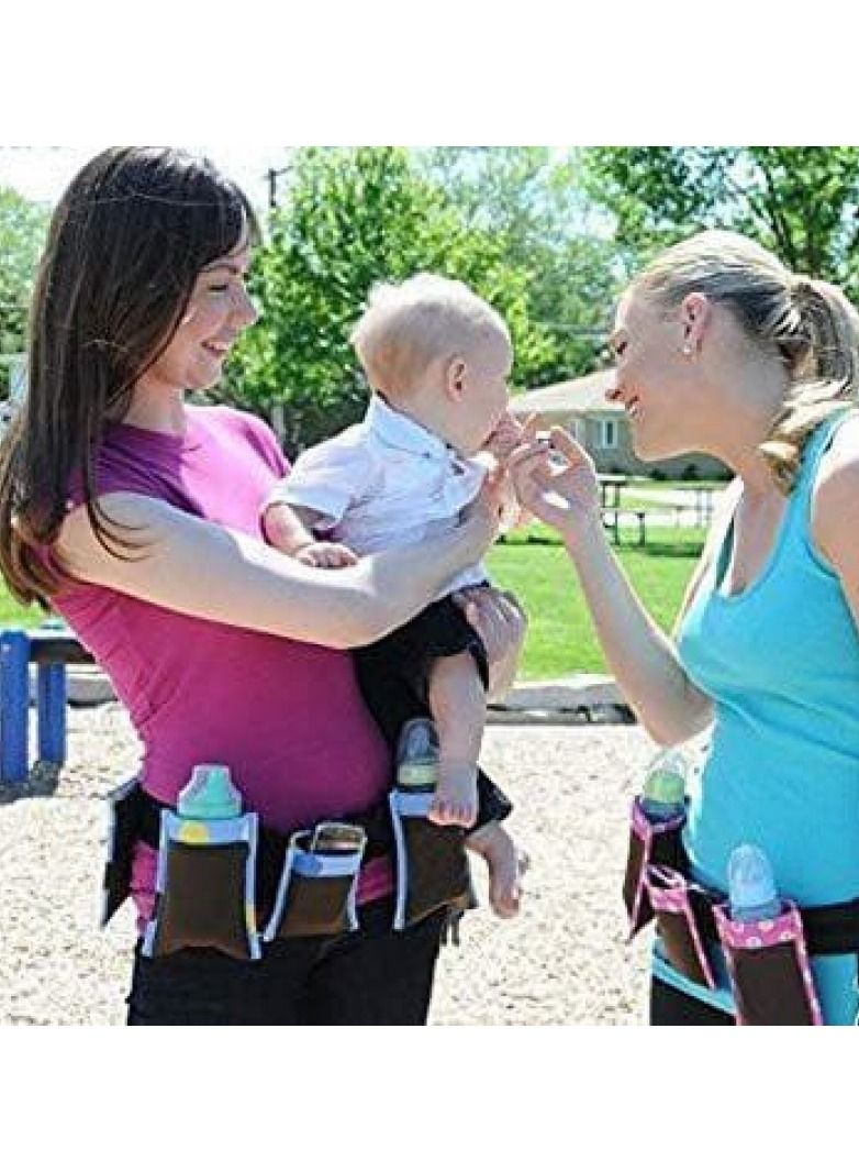 Maternity waist belt with pockets for baby essentials - Nursing and diaper holder with multifunctional pockets for mothers  - Image 2