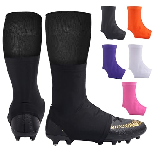 TUYUU Football Spats Cleat Covers,Cleat Covers Football Keeps Dirt/Turf Debri Out,Spats Football Cleat Covers,Cleat Covers for Football Soccer Kids Teenagers Youths Adults.Football Accessories - Image 1