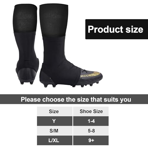 TUYUU Football Spats Cleat Covers,Cleat Covers Football Keeps Dirt/Turf Debri Out,Spats Football Cleat Covers,Cleat Covers for Football Soccer Kids Teenagers Youths Adults.Football Accessories - Image 5