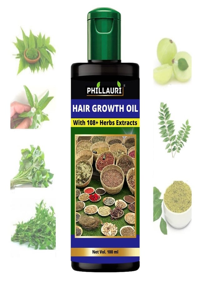 Phillauri Bhringraj Hair Oil, 100 ml - For Hair Fall Control, Hair Damage Repair & Regrowth, Suitable for All Hair Types, Unisex Adult - Image 1
