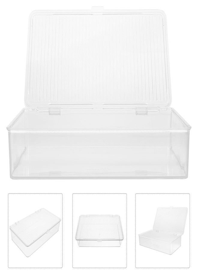 HOMSFOU Flatware Tray with Lid Clear Plastic Kitchen Drawer Organizer Silverware Basket Utensil Holder Countertop Storage Container for Chopsticks Spoon Fork - Image 2