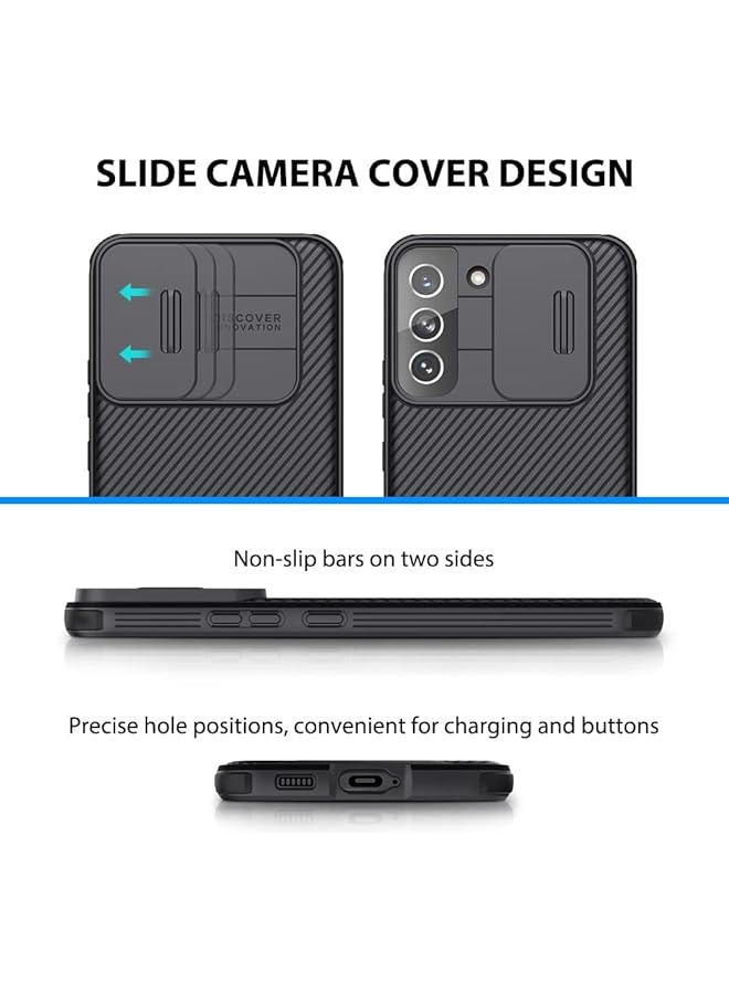 erorex Samsung Galaxy S24 Ultra And Galaxy S24 S23 Plus Black Phone Case Tpu Shockproof Air Bag Frame Slide Design Lens Protective Case Anti Fingerprint Ultra Thin Phone Back Cover. Galaxy 23 Plus - Image 2