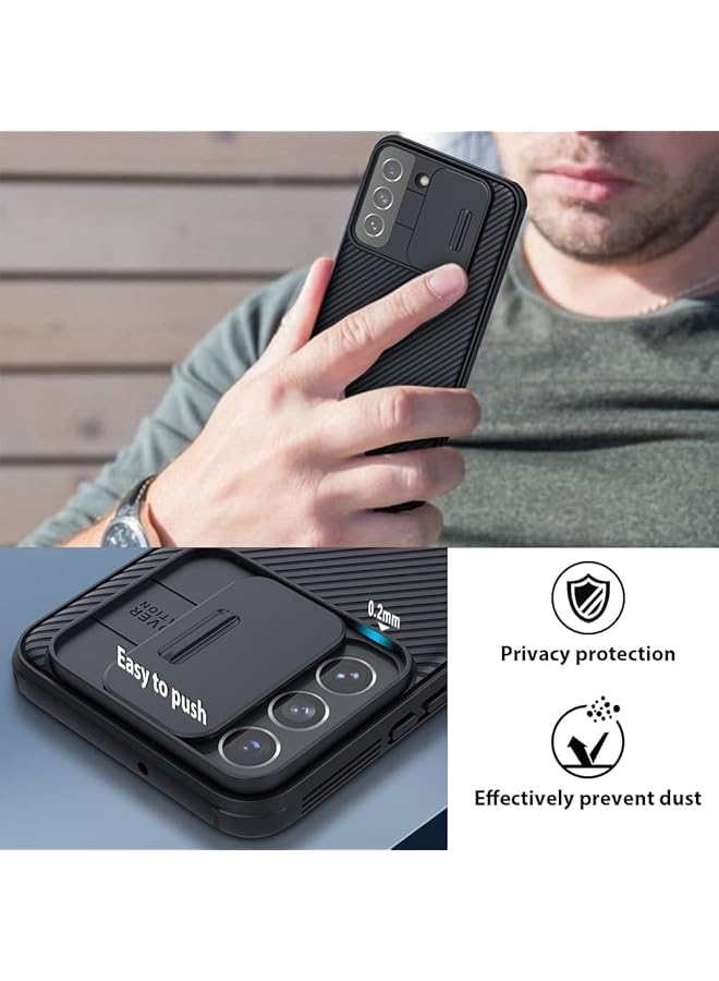 erorex Samsung Galaxy S24 Ultra And Galaxy S24 S23 Plus Black Phone Case Tpu Shockproof Air Bag Frame Slide Design Lens Protective Case Anti Fingerprint Ultra Thin Phone Back Cover. Galaxy 23 Plus - Image 3