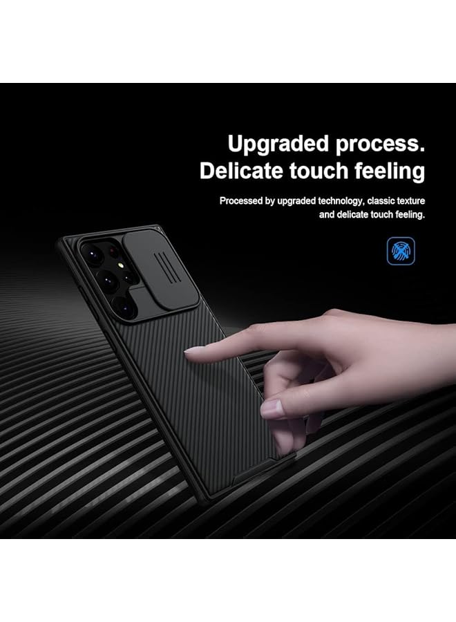 erorex Samsung Galaxy S24 Ultra And Galaxy S24 S23 Plus Black Phone Case Tpu Shockproof Air Bag Frame Slide Design Lens Protective Case Anti Fingerprint Ultra Thin Phone Back Cover. Galaxy 23 Plus - Image 4