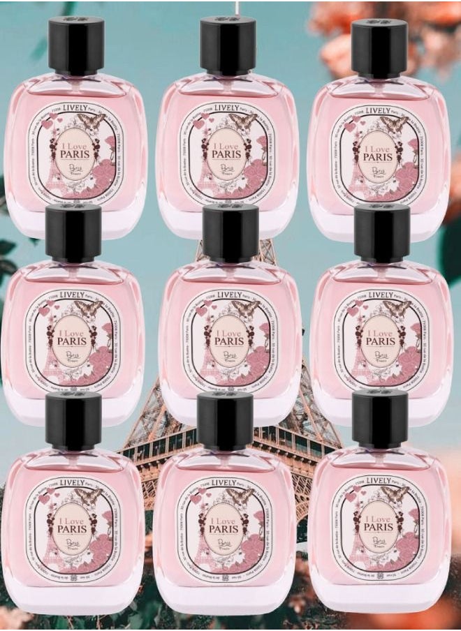 لايفلي 9 قطع عطر آي لاف باريس 100 مل  - Image 1
