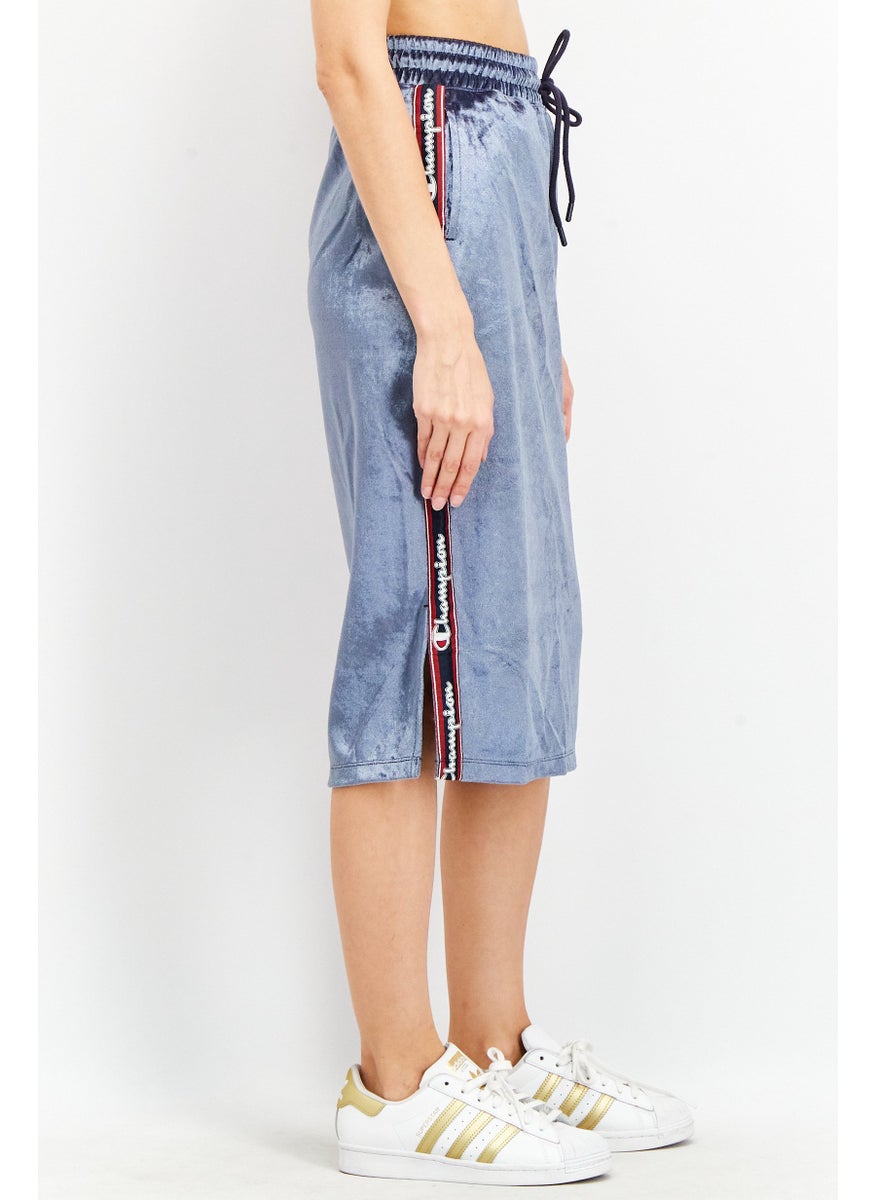 Champion Women Custom Fit Pull-On Midi Skirt, Blue  - Image 3
