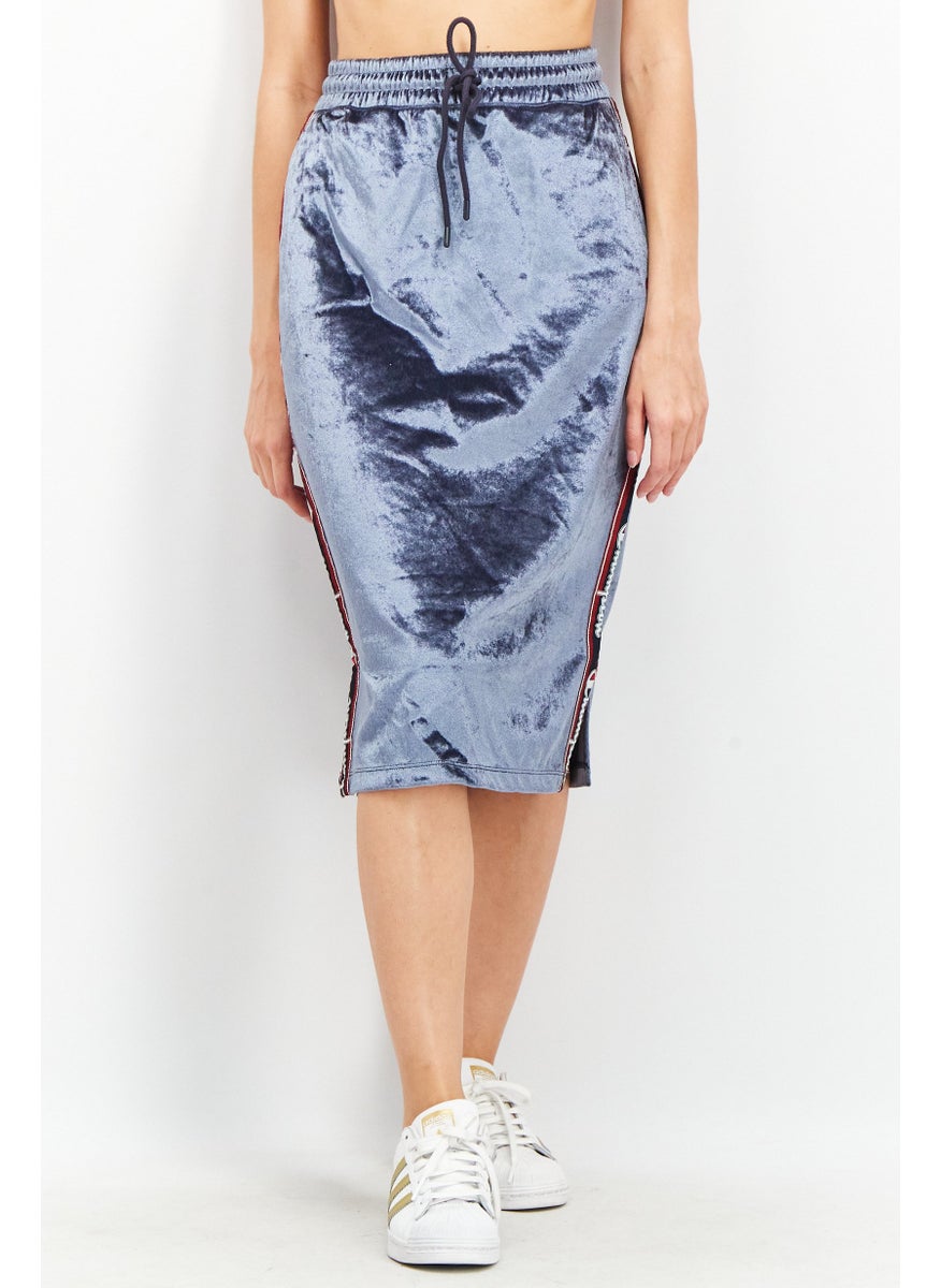 Champion Women Custom Fit Pull-On Midi Skirt, Blue  - Image 1