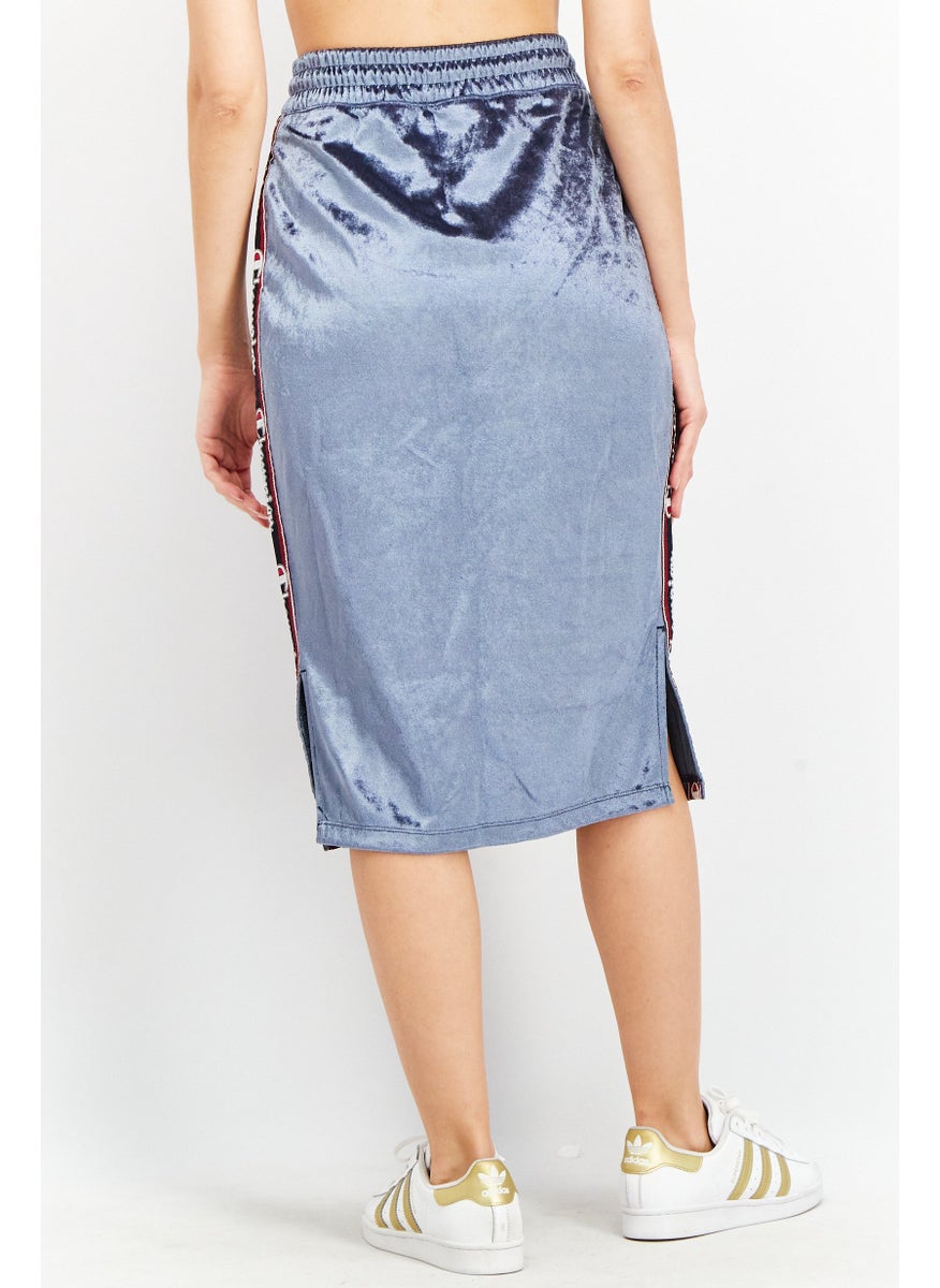 Champion Women Custom Fit Pull-On Midi Skirt, Blue  - Image 4