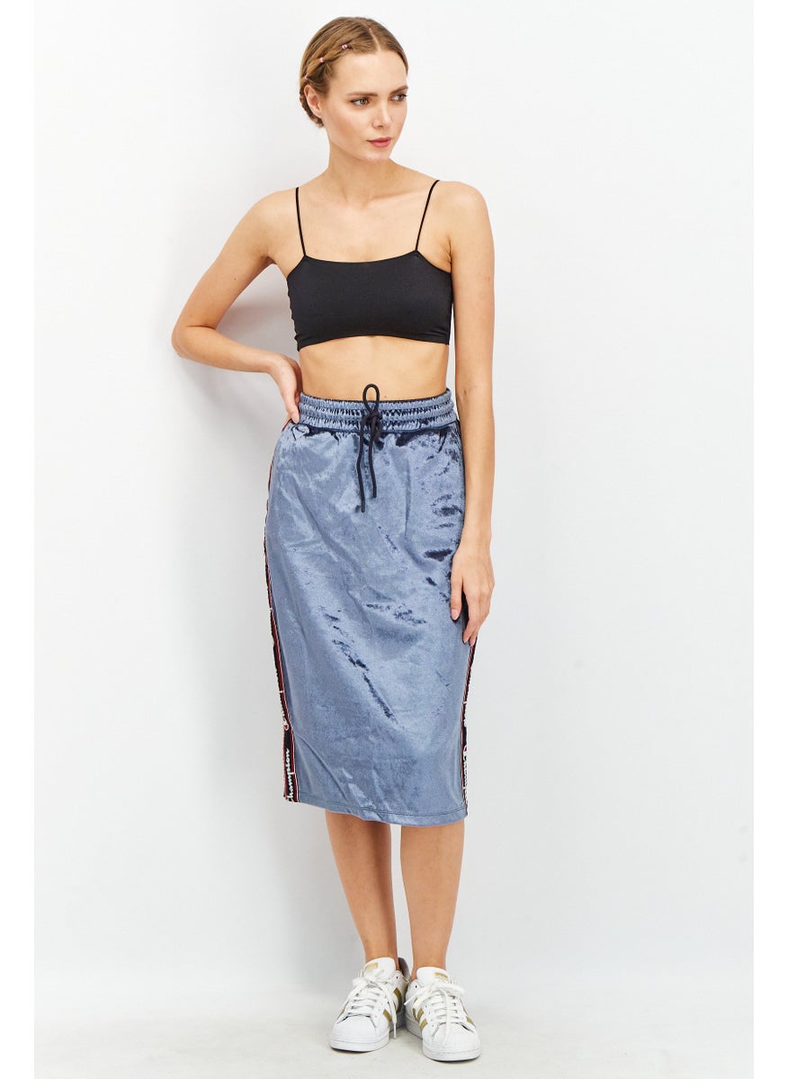 Champion Women Custom Fit Pull-On Midi Skirt, Blue  - Image 2