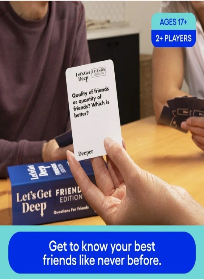 WHAT DO YOU MEME? - Let's Get Deep Friends Edition Card Game - For Real Conversations & Good Times - Image 1