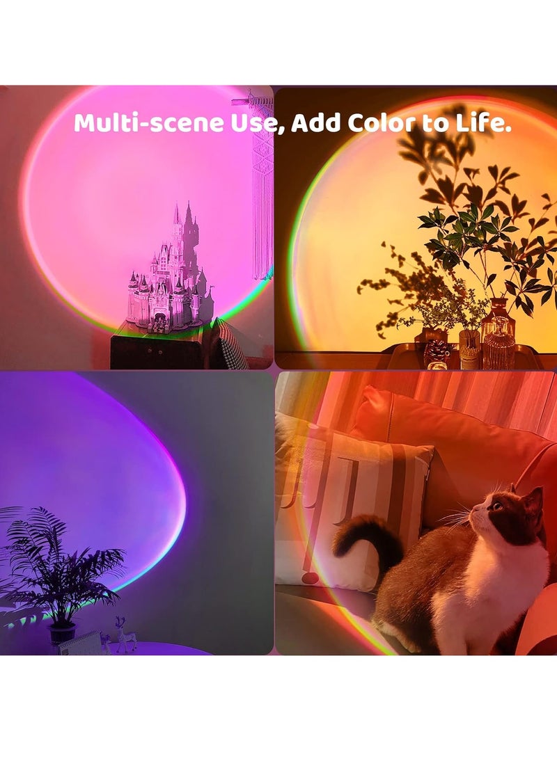 general Sunset Lamp Projection, Not Only 21 Colors Sunset Lights, 180 Degree Rotation Led Light, Push Button Switch & APP Control Projector for Party Bedroom Decor - Image 5