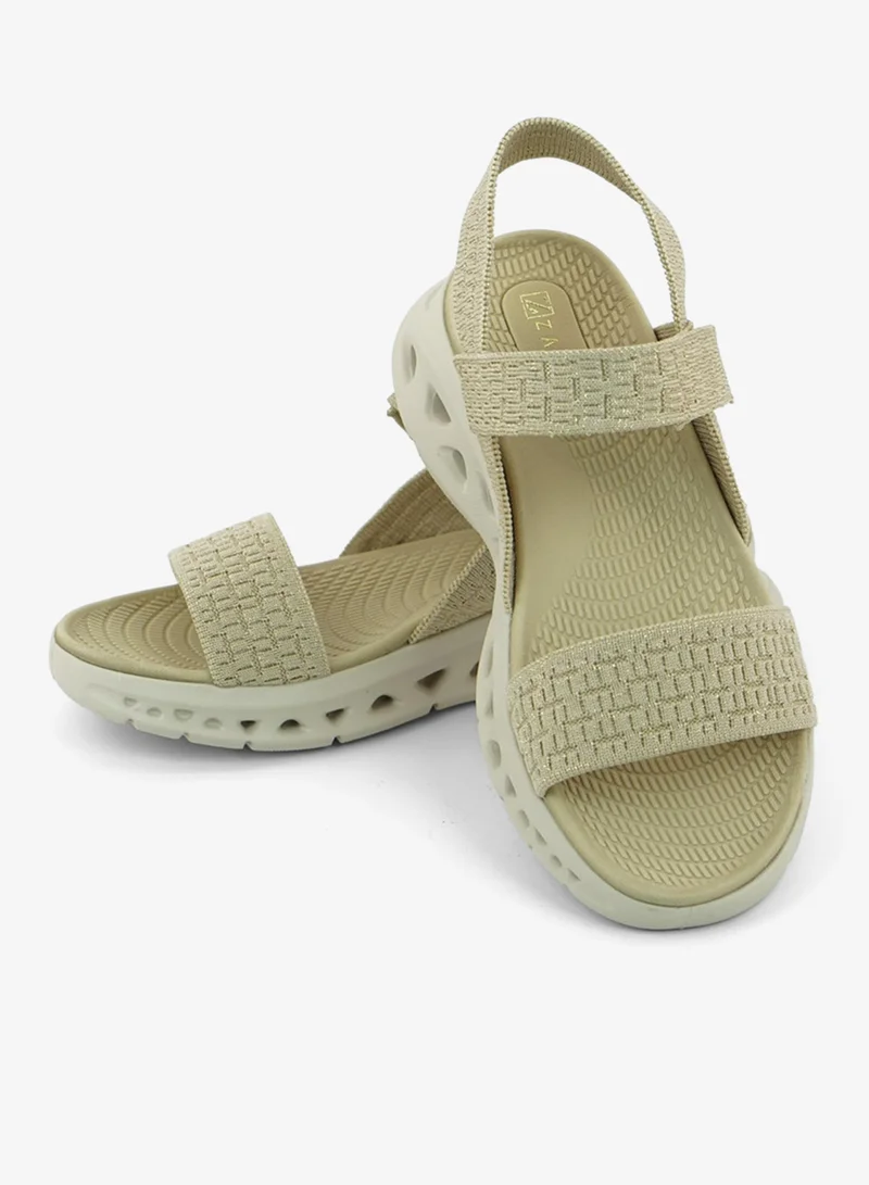 زينة 221-341 Zayna Ladies Casual Backstrap Sandals 3F2006-913 Beige