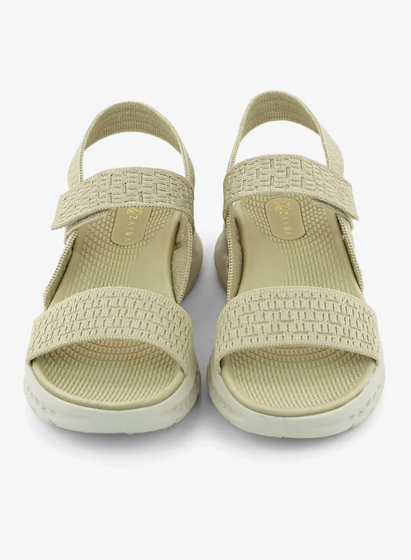 Zayna Beige 221-341 Zayna Ladies Casual Backstrap Sandals 3F2006-913 Beige for Women | Best Price UAE