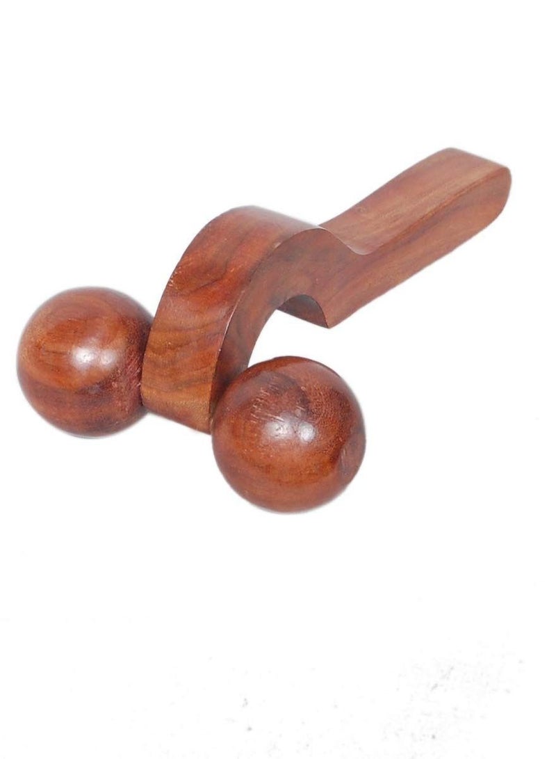 مدلك كروي خشبي متعدد الأغراض محمول باليد