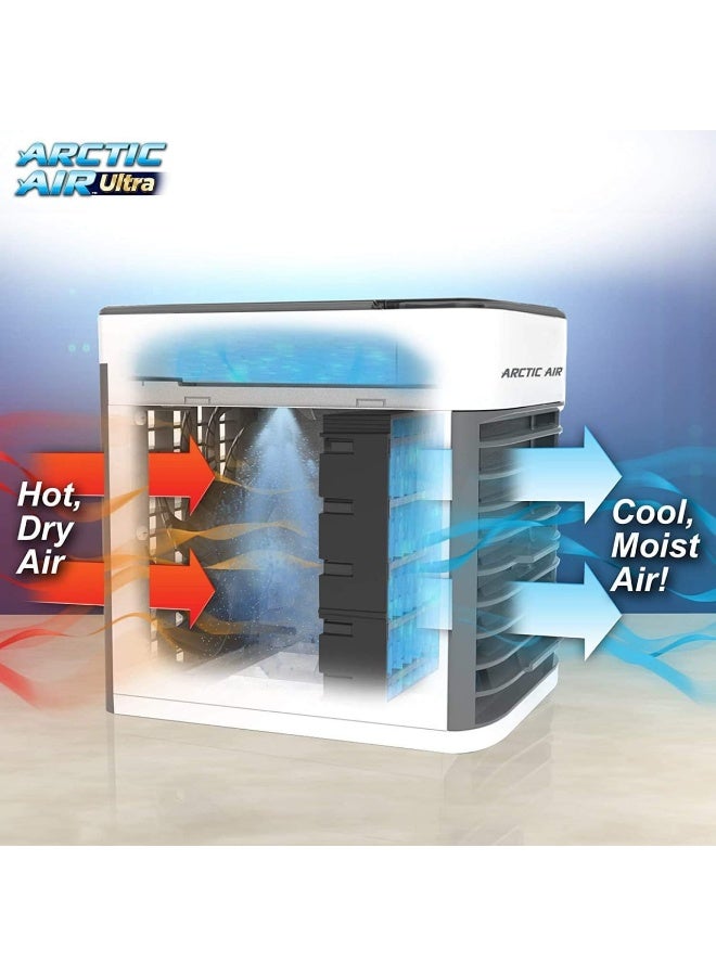 Arctic Air Ultra Portable 3-in-1 Personal Space Air Cooler, Evaporative Air Conditioner, Purifier & Humidifier, Compact Quiet Design, USB Powered - Image 3