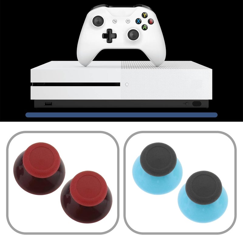 Xbox Replacement Thumbsticks: 2 Pairs Multicoloured High-Quality ABS Plastic - Precision Durable Gaming Accessories for Xbox One And Xbox Series X/S Controllers - Image 5