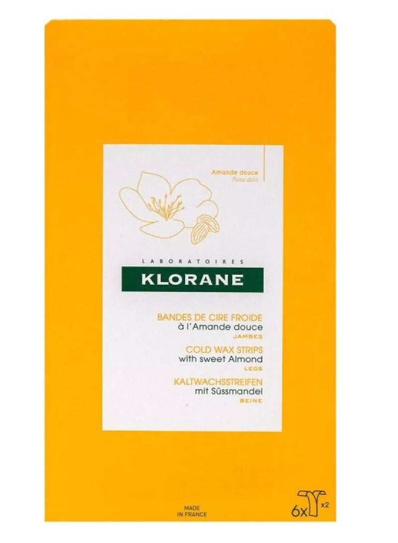 Klorane Cold wax bands with Sweet Almond - Legs - Image 1