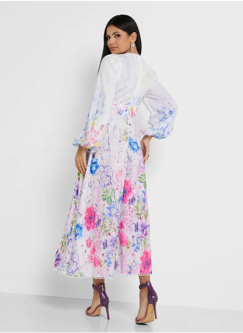 Khizana Floral Print Dress