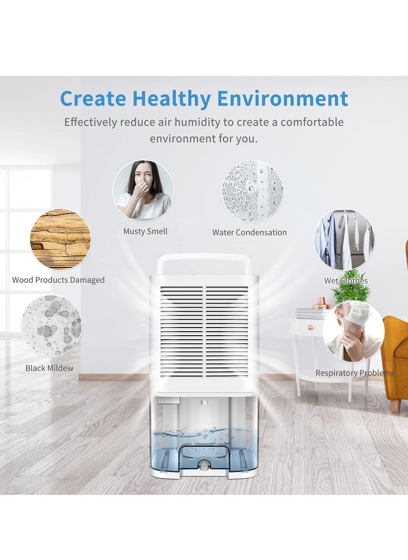 Arabest - Dehumidifier Quiet Small Dehumidifier Bedroom Portable Dehumidifier Basement Dehumidifier with Drainer Bathroom Home Wardrobe Camper Dehumidifier 64oz Home - Image 1