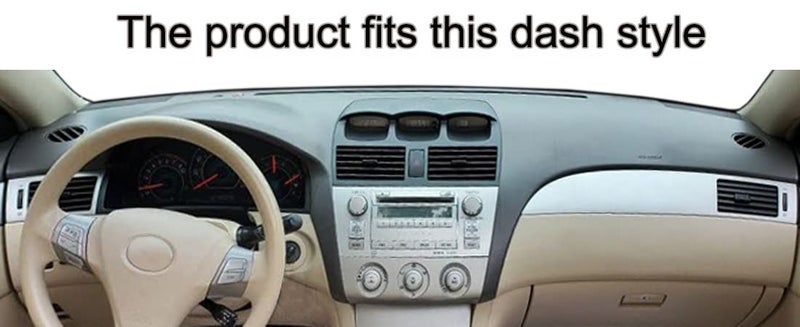Fcovergurus Dash Cover Mat Custom Fit for Toyota Solara 2004 2005 2006 2007 2008 with Cutout for Climate Sensor and Light Sensor, Dashboard Pad Carpet Protector (Dark Gray) F90 - Image 3