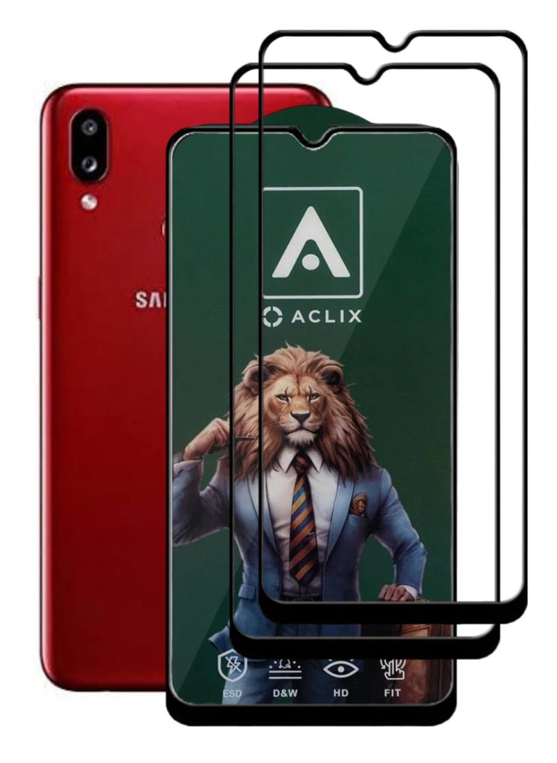 ACLIX 2 Pieces Antistatic ESD Dustproof Premium Quality High Definition Tempered Glass Screen Protector Designed For Samsung Galaxy A10s - Image 1