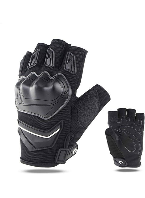 Gloves Half with Safety Black for Motorcycles / Scooters