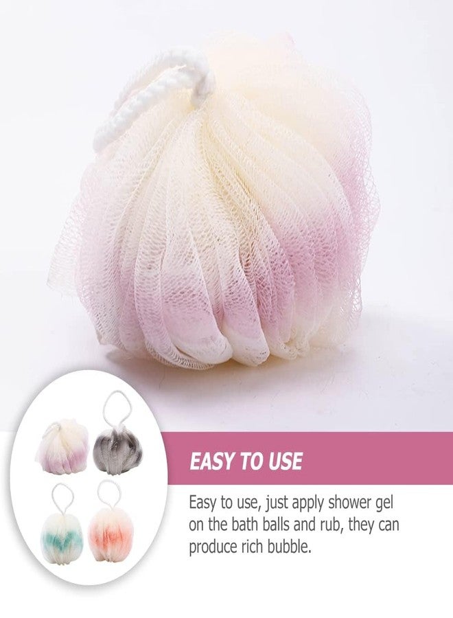 Vamor 4pcs Household Bath Balls Shower Skin Scrubbers Exfoliating Skin Cleaning Tools for Home Use - Image 4