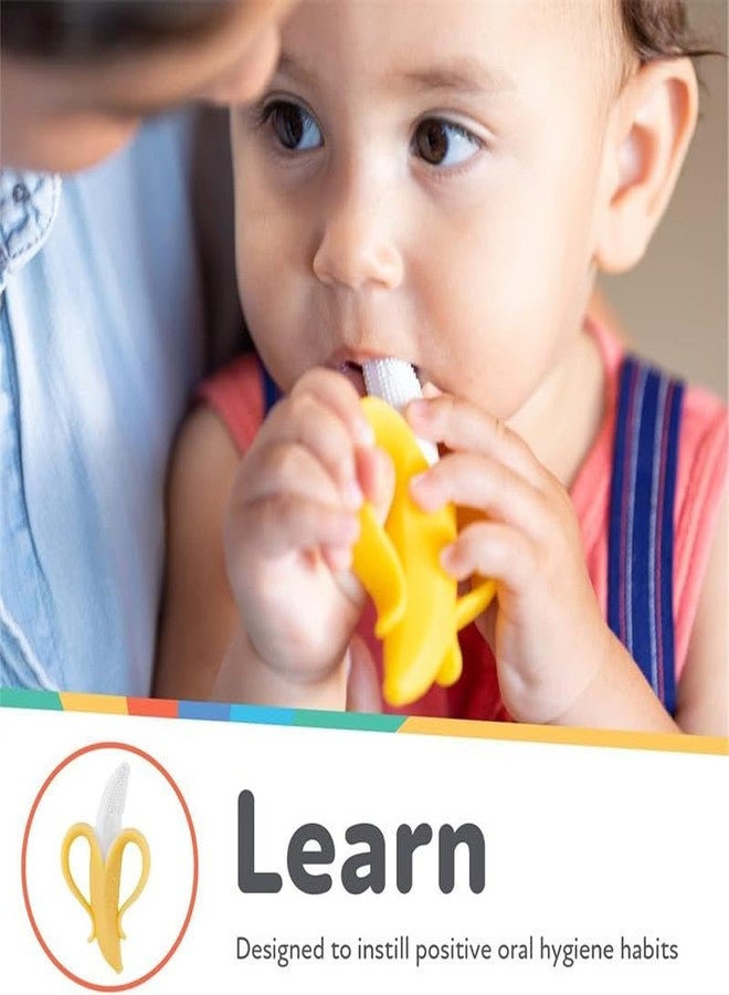 Cuteably Banana Massaging Teether Silicone Bites Baby Products Silicone Toothbrush Teething Stick Chewing Teething Toys (Yellow, 0-3 Year) - Image 5