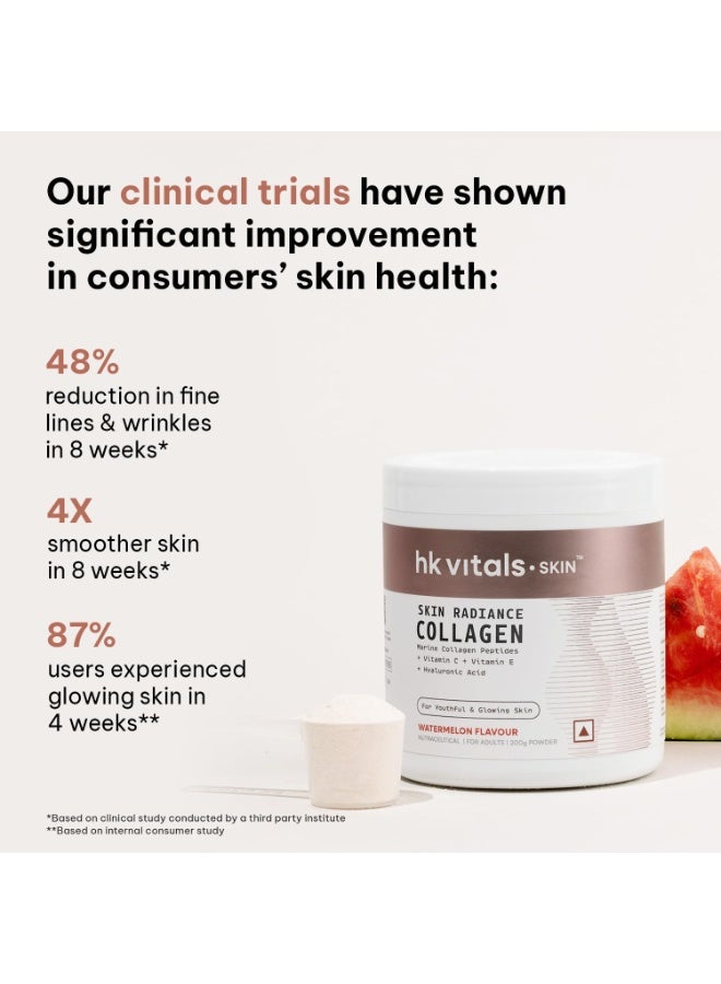 hk vitals Marine Collagen Supplements (Orange & Watermelon, 2 x 200g) | With Biotin, Vitamin C & E | For Healthy Hair & Skin - Image 2