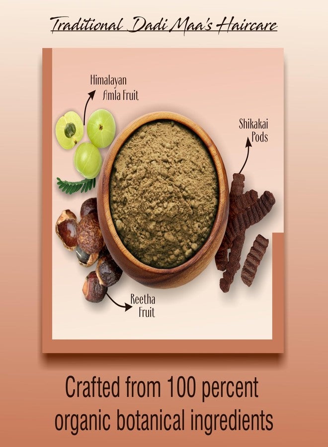 IYUSH Herbal Ayurveda Amla Reetha Shikakai Powder for Hair - 400gm | Hair Mask for Hair Growth | Hair Volume Powder | Hair Pack for Hair Growth | Traditional Herbal Hair Wash Powder | - Image 2