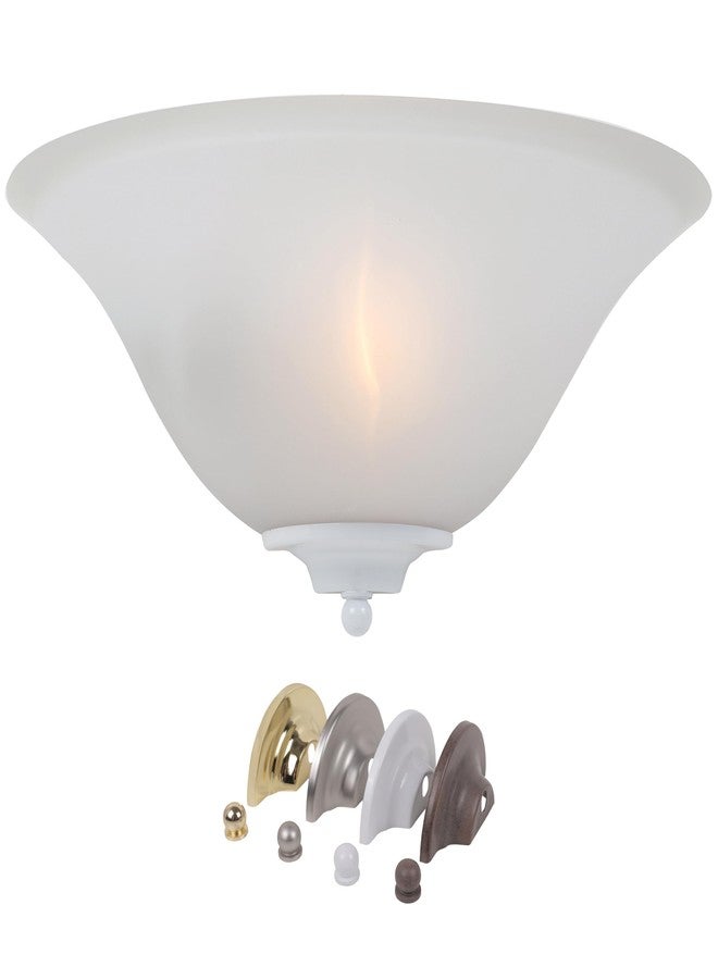 ديزاينرز فاونتن مصباح جداري من تصميم ديزاينرز فاونتن 6020-AST، 13 بوصة، أبيض - Image 1