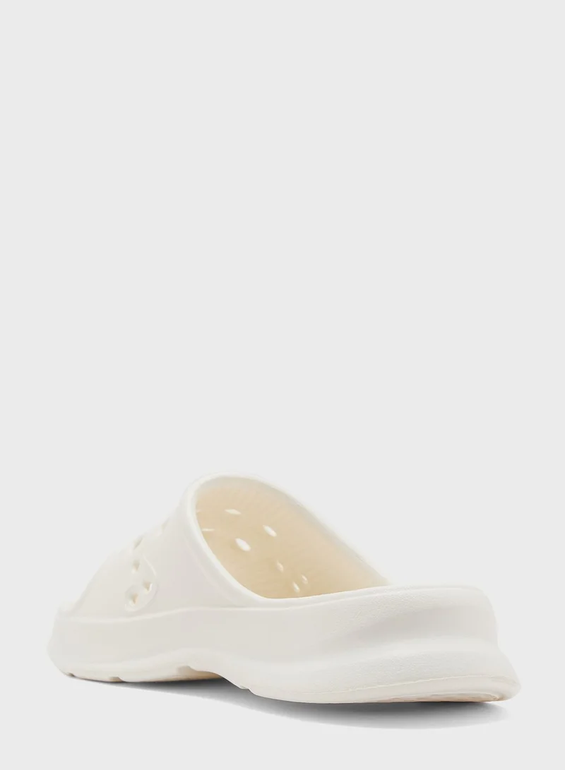 Ginger Chunky Slides With Front Strap Cut Out