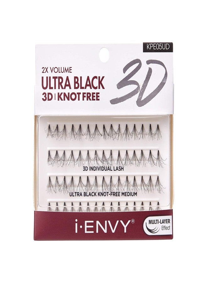 i.Envy iENVY 3D Individual Lash Knot Free Ultra Black 2X Volume (3 Pack Medium) - Image 2