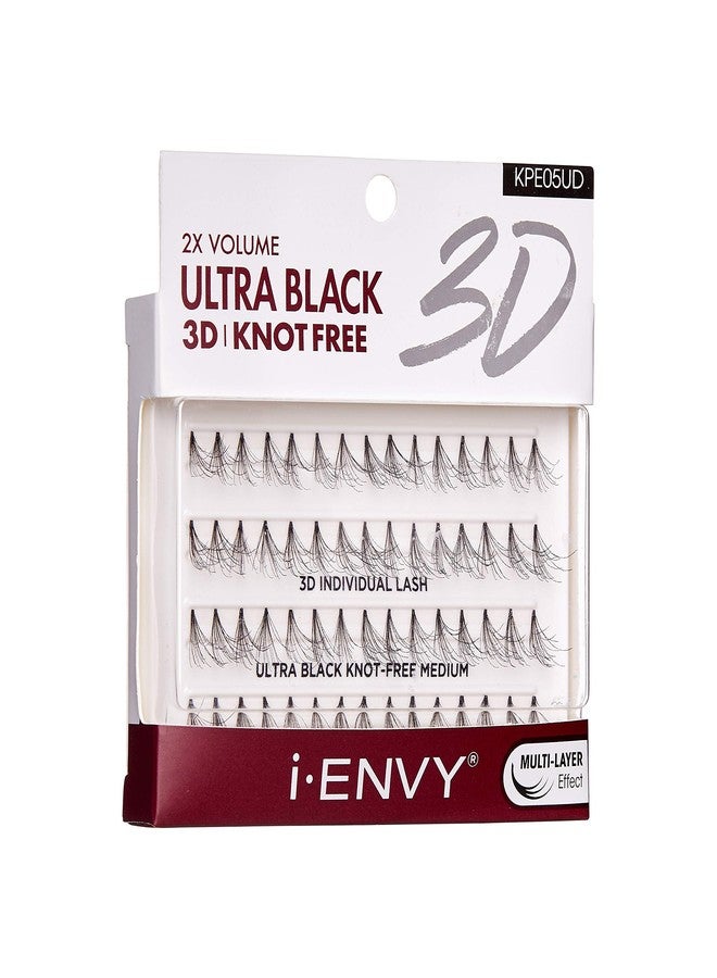i.Envy iENVY 3D Individual Lash Knot Free Ultra Black 2X Volume (3 Pack Medium) - Image 3