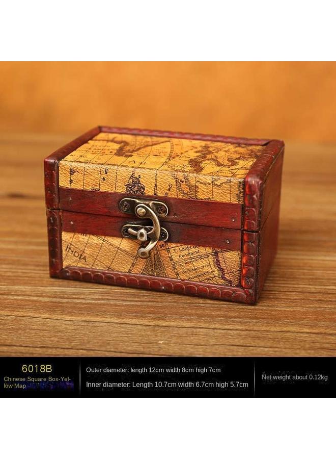 الأزرق جي دبليو Zakka العتيقة مربع مربع مربع صغير صندوق تخزين مربع حلوى الزفاف صندوق الدعائم صندوق الجملة الإبداعي - Image 1