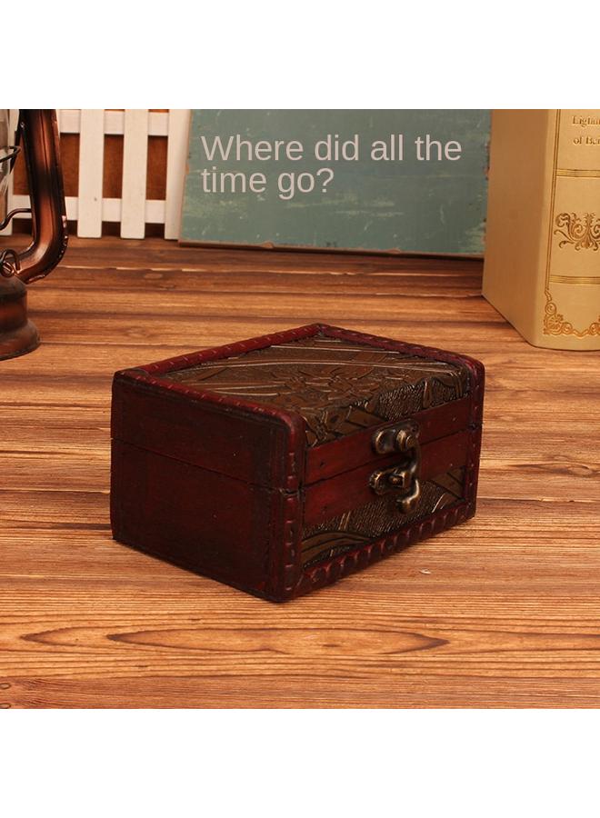 الأزرق جي دبليو Zakka العتيقة مربع مربع مربع صغير صندوق تخزين مربع حلوى الزفاف صندوق الدعائم صندوق الجملة الإبداعي - Image 3