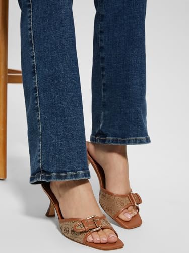 Guess Women's Dista2 Heeled Sandal, Beige/Brown 210, 7 - Image 2