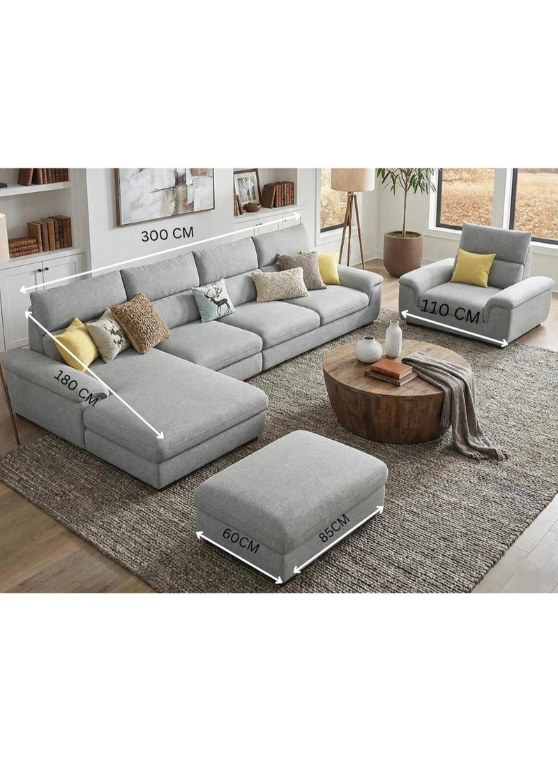 Maharat Al Bahar Luxury Corner Sofa Set – Brand New Stylish Furniture with Premium Upholstery, Soft Seating & Elegant Interior Appeal - Image 3